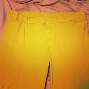 Pixie pants mustard yellow
